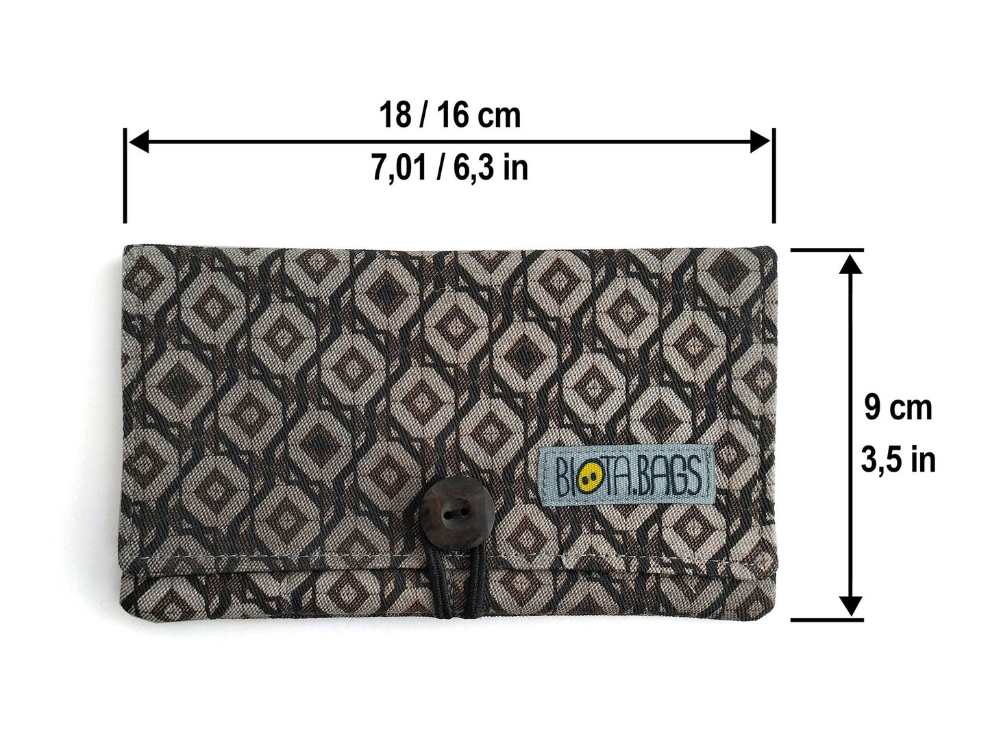 PITILLERA TABACO LIAR ROMBOS MARRÓN