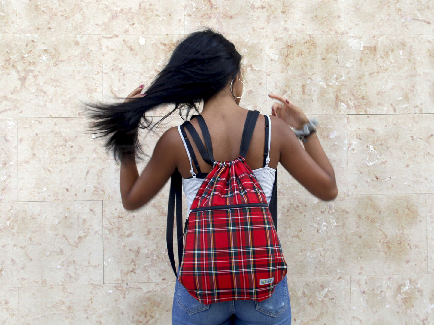 Mochila Cuadro Escocés