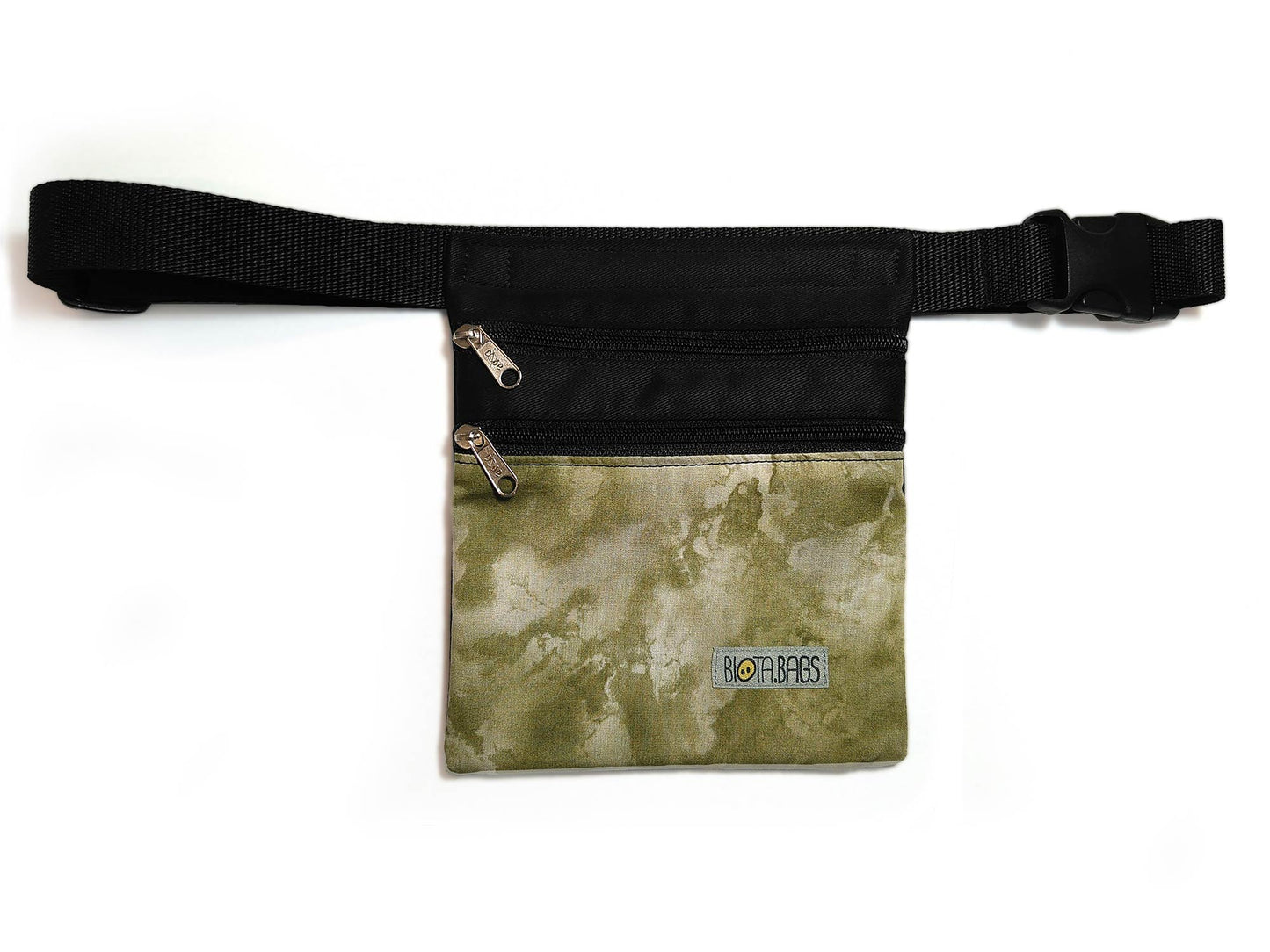 Riñonera bandolera, tela Mármol Verde