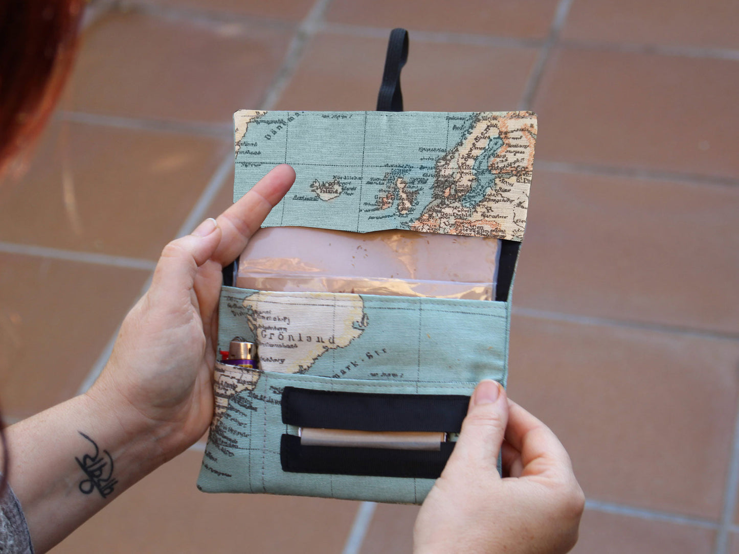 TABAQUERA ARTESANA MAPAMUNDI