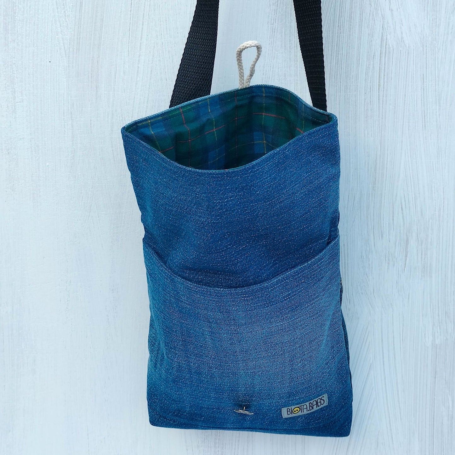 Bolso CERO PLASTICO Tejano reciclado