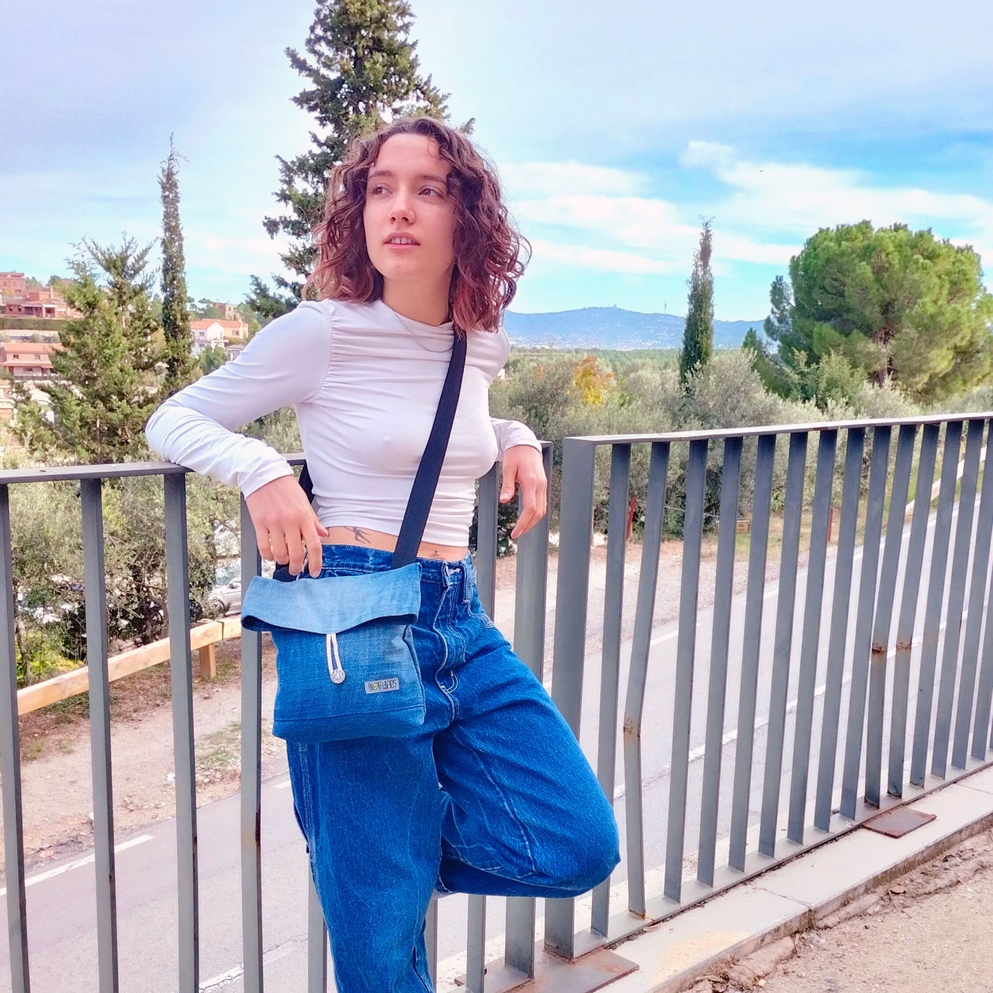 Bolso CERO PLASTICO Tejano reciclado