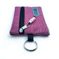 MONEDERO ONLYONE RAYAS MALVA