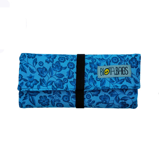 PITILLERA TABACO FLORES AZUL