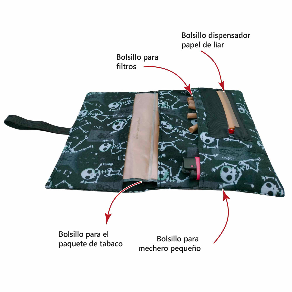 PITILLERA TABACO LIAR ESQUELETOS