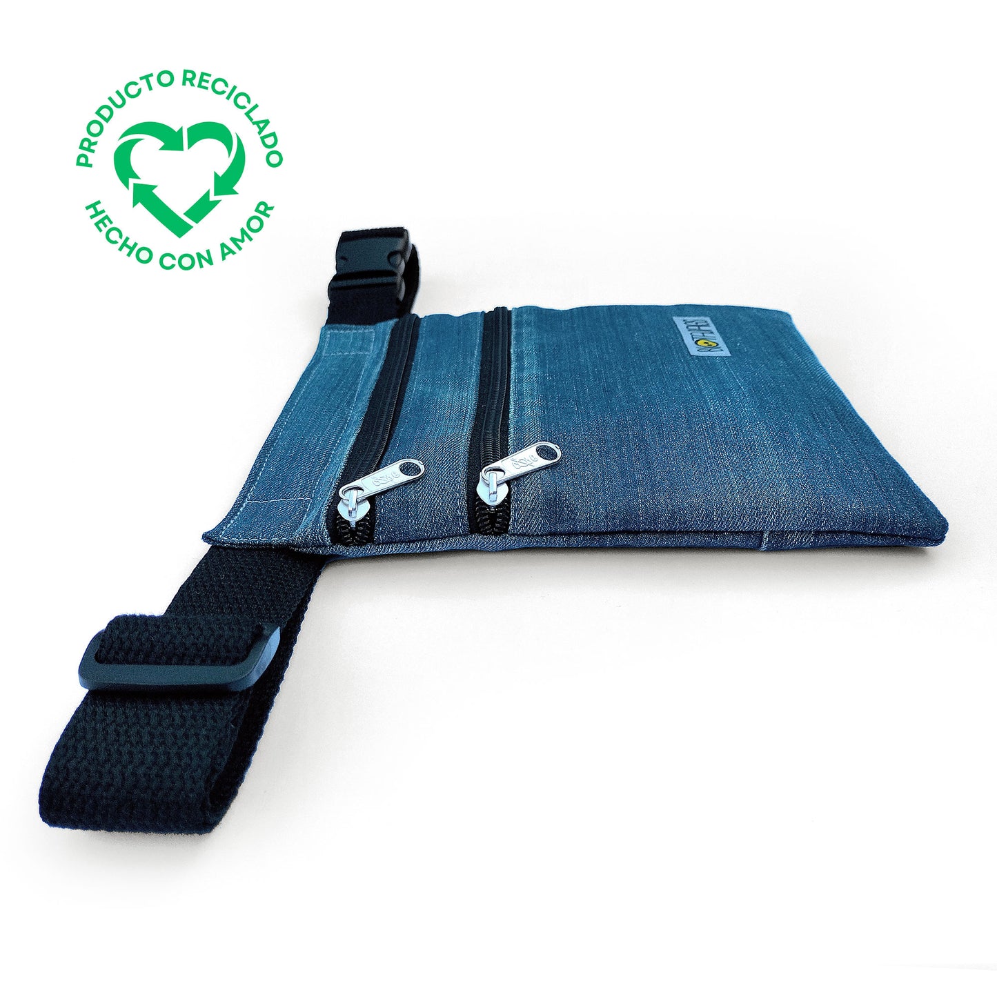 Riñonera Tejano Reciclado 3 Medidas a escoger