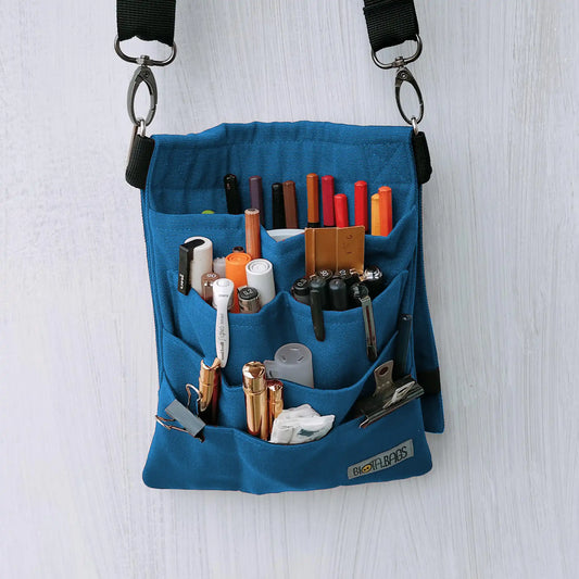 Bolsa Artista 2 en 1: Bolso Riñonera para Urban Sketchers Azul
